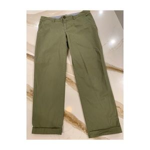 Banana republic city chino army green pant